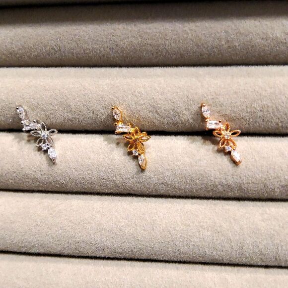 Floral stem Body Jewelry - Picture 1 of 2